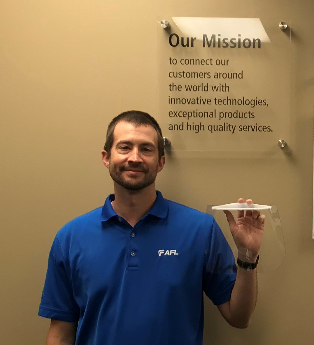 In a conversation with Anita Turner, his mother and a local nurse practitioner, AFL applications engineering manager Kelvin Turner learned that local medical associates treating COVID-19 patients were conserving N-95 masks as much as possible due to a lack of availability.