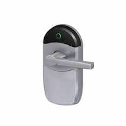 The mobile-enabled Schlage NDE wireless lock with interior push button locking capability provides a fast and easy way to immediately secure a classroom door from the inside in the event of an emergency situation.
