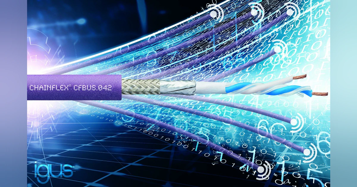 UK's igus launches industrial Single Pair Ethernet cable for use in ...