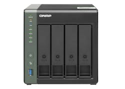 The TS-431KX is powered by a quad-core 1.7 GHz processor, 2GB RAM (upgradable to 8 GB) with one 10GbE SFP+ and two 1GbE network ports. The TS-431KX is powered by a quad-core 1.7 GHz processor, 2GB RAM (upgradable to 8 GB) with one 10GbE SFP+ and two 1GbE network ports.