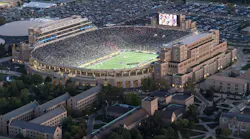 Notre Dame Stadium, where the university’s legendary football team plays, is part of a large athletic complex on campus. Several sports venues had to be upgraded in the project that implemented large-strand-count fiber-optic cables. Photo by Barbara Johnston, University of Notre Dame.