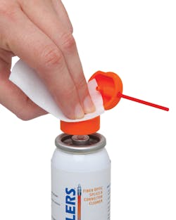 Metered doses limit operator exposure and also limit cleaning fluid waste. Metered doses limit operator exposure and also limit cleaning fluid waste.