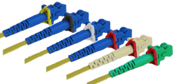 OFP's Secure SC Connector in multiple color configurations OFP's Secure SC Connector in multiple color configurations