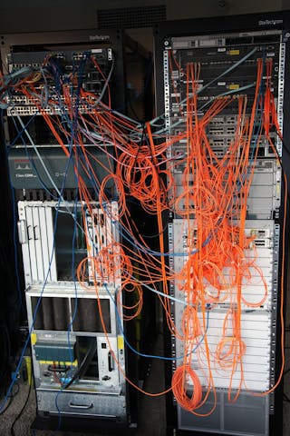 Best way to run cable into this rack? - Data Center IT