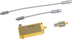 New components from Anritsu can be used as part of a test system consisting of 110 GHz vector network analyzers (VNAs), oscilloscopes and Bit Error Rate Testers (BERTs), as well as for optical transceivers, laser diodes, photodiodes, and optical modulators. New components from Anritsu can be used as part of a test system consisting of 110 GHz vector network analyzers (VNAs), oscilloscopes and Bit Error Rate Testers (BERTs), as well as for optical transceivers, laser diodes, photodiodes, and optical modulators.