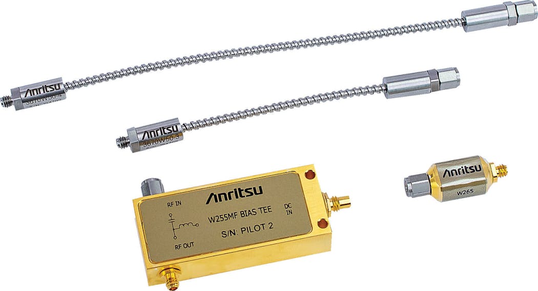 New components from Anritsu can be used as part of a test system consisting of 110 GHz vector network analyzers (VNAs), oscilloscopes and Bit Error Rate Testers (BERTs), as well as for optical transceivers, laser diodes, photodiodes, and optical modulators.
