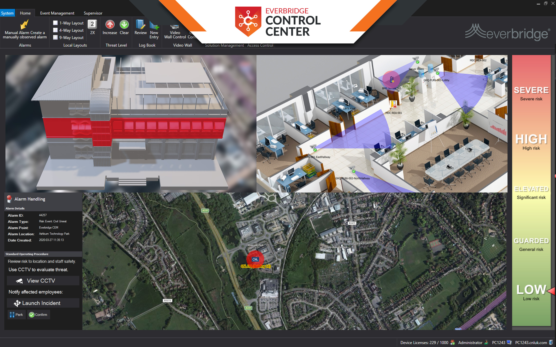 With Everbridge Control Center, organizations can automate the triggering of building systems alerts &ndash; reducing the need for human monitoring &ndash; all while preserving privacy.