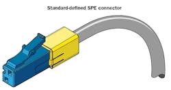 The single-pair connector defined in IEC 63171-1 is commonly referred to as a “copper LC” because its form factor resembles the well-known optical fiber LC. The single-pair connector defined in IEC 63171-1 is commonly referred to as a “copper LC” because its form factor resembles the well-known optical fiber LC.