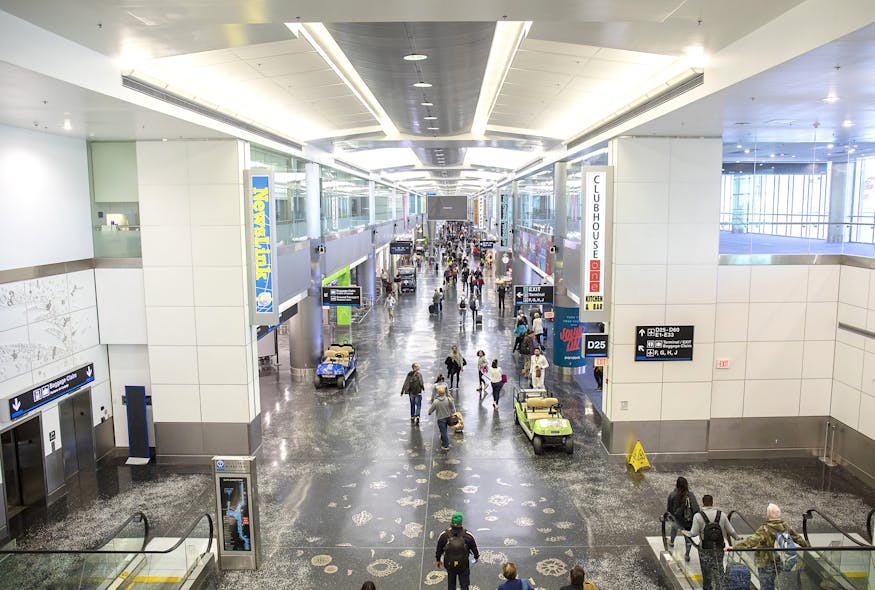 High-density environments with high-bandwidth needs, like airports, put greater demands on the wireless system than WiFi 5 can support.