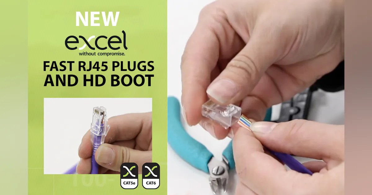 Excel intros 'FAST' RJ45 plugs | Cabling Installation & Maintenance