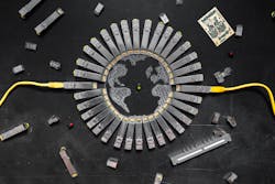 Power over Ethernet's worldwide deployment has made the RJ-45 the global power interface. The IEEE 802.3bt specification enables up to 90W of power to be sent from the power sourcing equipment. Power over Ethernet's worldwide deployment has made the RJ-45 the global power interface. The IEEE 802.3bt specification enables up to 90W of power to be sent from the power sourcing equipment.