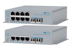 Omnitron's OmniConverter 10GPoE+/Sx switch Omnitron's OmniConverter 10GPoE+/Sx switch