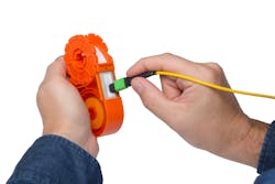 Cleaning tools with translucent plastic housings readily show installers how much cleaning ribbon remains. Cleaning tools with translucent plastic housings readily show installers how much cleaning ribbon remains.