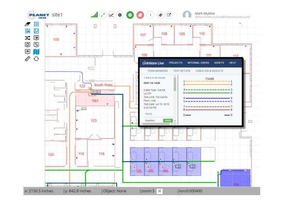 The integration of LinkWare Live and Planet IRM results in a single solution that can design, consolidate, aggregate and visualize an organization&rsquo;s facilities, IT/Telecom, inside plant, outside plant, circuits, network assets and connectivity data.