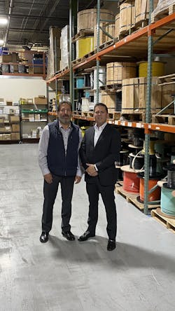 TiniFiber co-founders Barry Skolnick (left) and Christian A. Peterson (right) in the TiniFiber warehouse. TiniFiber co-founders Barry Skolnick (left) and Christian A. Peterson (right) in the TiniFiber warehouse.