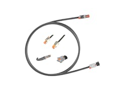 Belden's Category 6 SF/UTP Ethernet cable and industrial field attachable REVConnect RJ45 Plug. Belden's Category 6 SF/UTP Ethernet cable and industrial field attachable REVConnect RJ45 Plug.