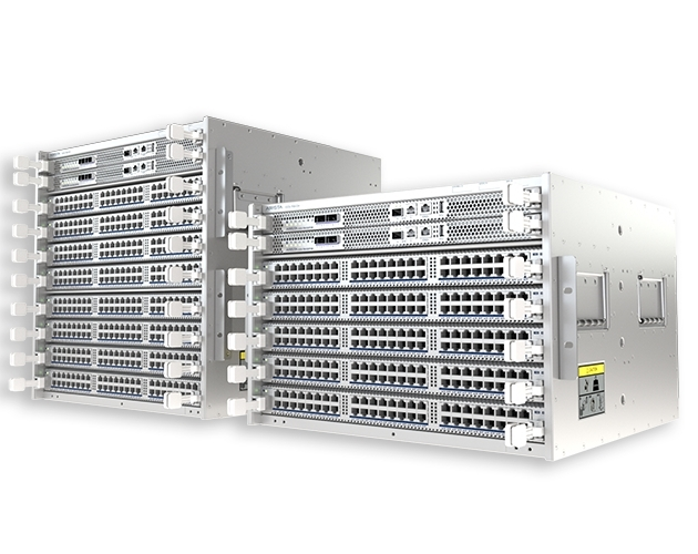 The new 750 Series modular chassis, Arista's latest addition to its Cognitive Campus product line.