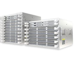 The new 750 Series modular chassis, Arista&apos;s latest addition to its Cognitive Campus product line.