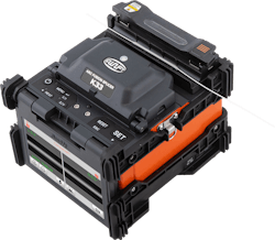 The Swift K33 is a standalone core-alignment splicer from America Ilsintech. The Swift K33 is a standalone core-alignment splicer from America Ilsintech.