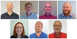 AFL U.S. patent recipients pictured (top to bottom, left to right): Mark Vogel, Brett Villiger, Kyle Marchek, Tom Sawyer Shirley Ball, Will Miller, Wink Courchaine