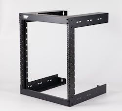 VMP's ERWR12 (12-rack space) wall-mount rack. VMP's ERWR12 (12-rack space) wall-mount rack.