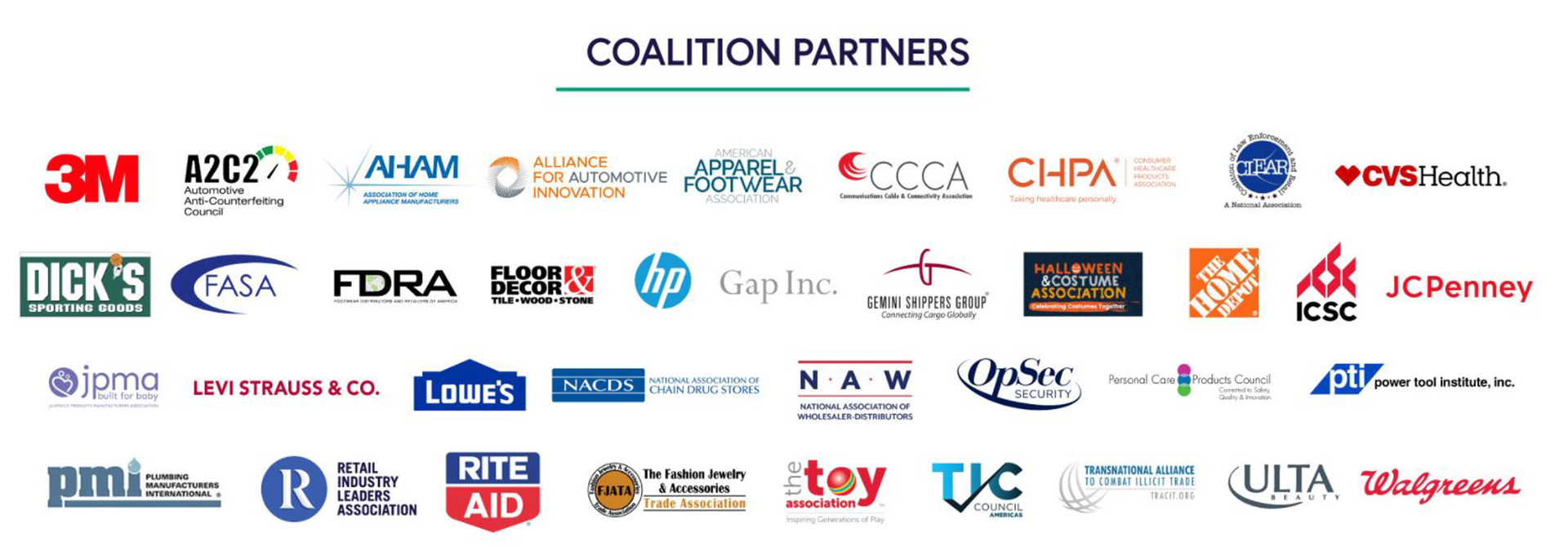 The CCCA's Buy Safe Coalition Partners