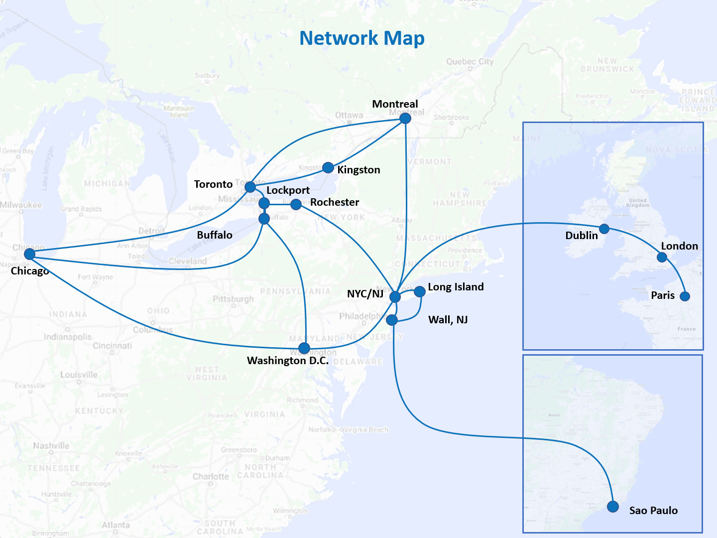 Crosslake Fibre Network Map