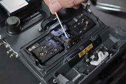 Use lint-free swabs to clean lens. Use lint-free swabs to clean lens.