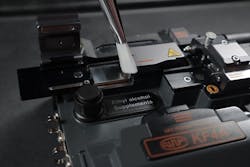 Remove jacket debris and dust from opening. Remove jacket debris and dust from opening.