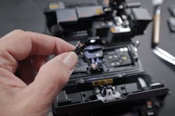 Carefully remove electrode. Carefully remove electrode.