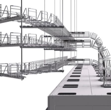 Cablobend is a flexible wire mesh fitting that is available in 3 heights, 7 widths, and 2 finishes.