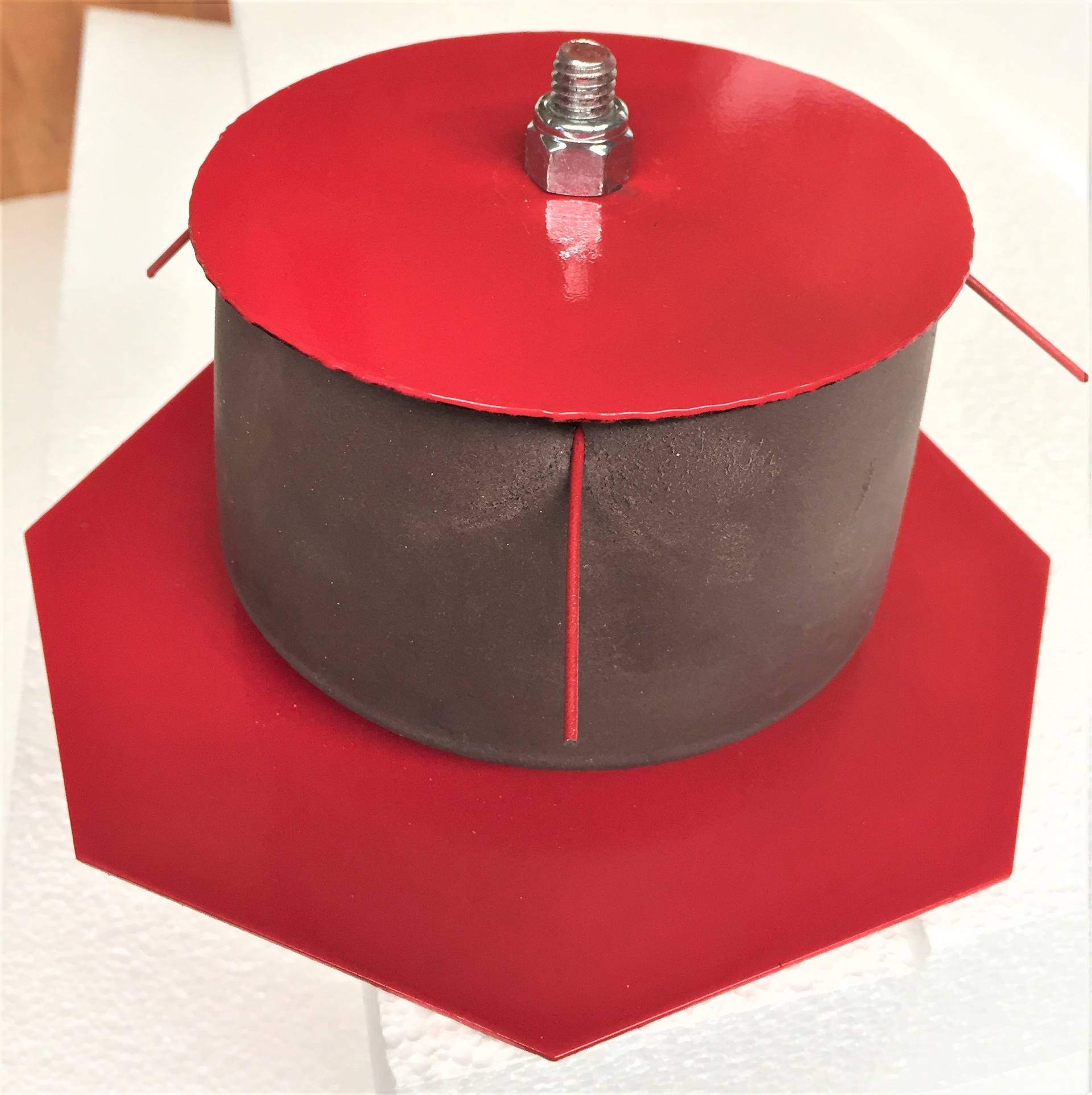 The Core Bore Firestop System seals core holes in fire-rated slabs.