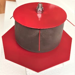 The Core Bore Firestop System seals core holes in fire-rated slabs. The Core Bore Firestop System seals core holes in fire-rated slabs.