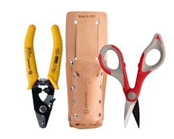 Jonard's TK-355 Fiber Stripper & Kevlar Shears Kit w/ Leather Pouch Jonard's TK-355 Fiber Stripper & Kevlar Shears Kit w/ Leather Pouch