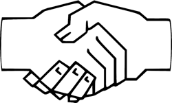 Handshake Open Clipart Vectors