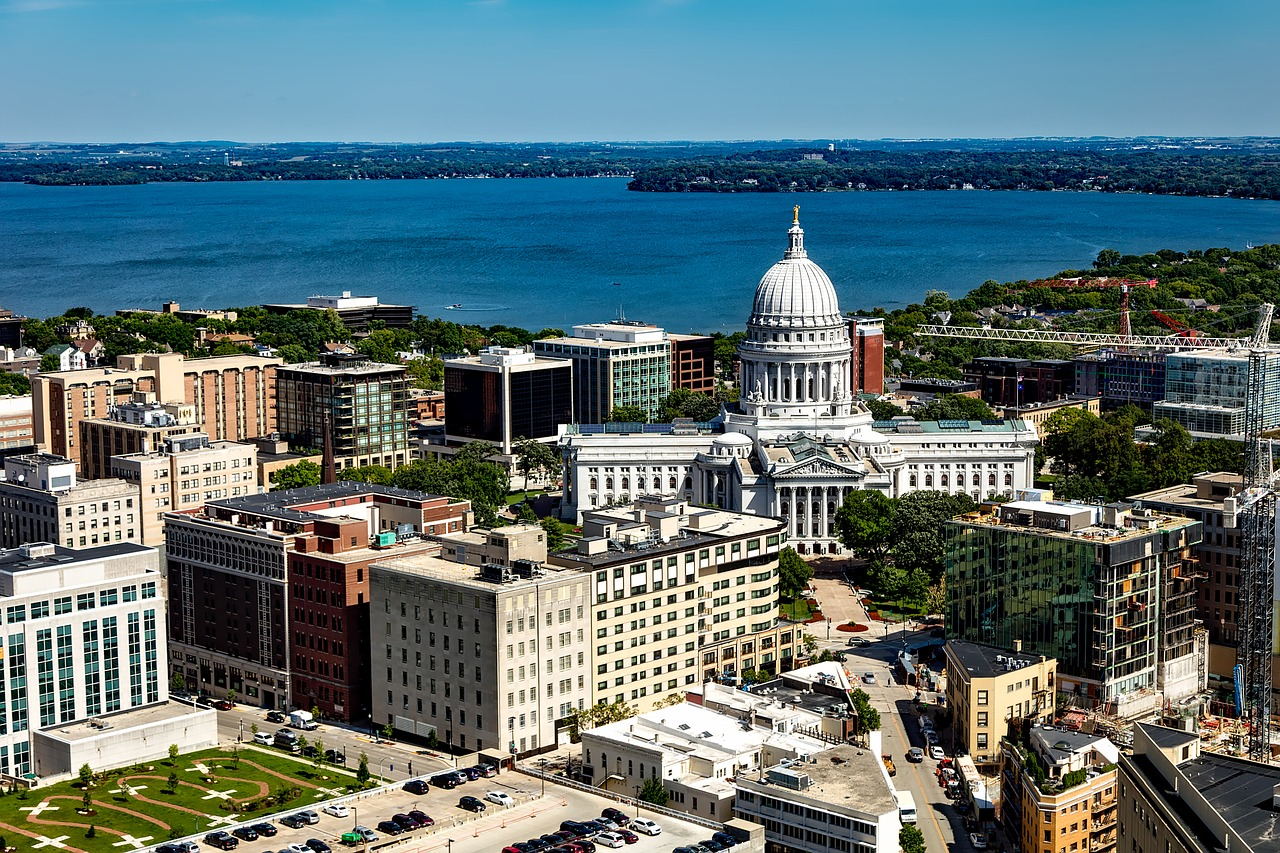 Downtown Madison, Wisconsin.