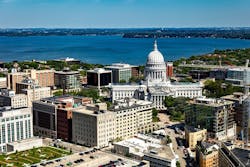 Downtown Madison, Wisconsin. Downtown Madison, Wisconsin.