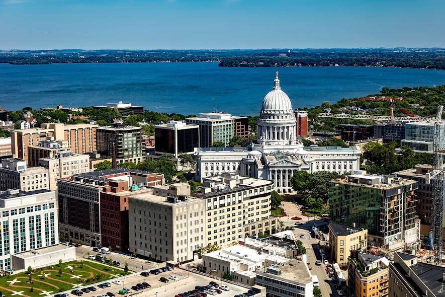 Downtown Madison, Wisconsin.