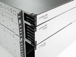 CommScope's Propel platform is based on 16-fiber connectivity and has been designed to ease migration to 1.6-terabit speeds. The platform includes panels, adapter packs, modules, and cable assemblies. CommScope's Propel platform is based on 16-fiber connectivity and has been designed to ease migration to 1.6-terabit speeds. The platform includes panels, adapter packs, modules, and cable assemblies.