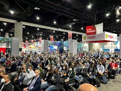 The OFC 2022 Expo Theater was packed all week.