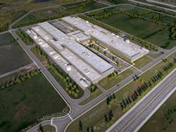 Rendering of the future Meta Hyperscale Data Center in Temple, Texas.
