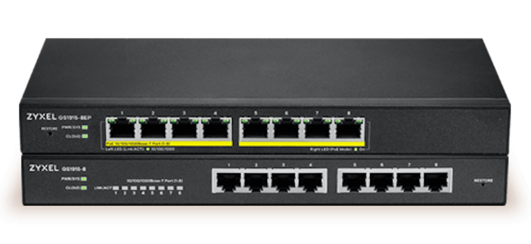 Zyxel&apos;s GS1915 Series 8-port GbE Smart Managed Switch