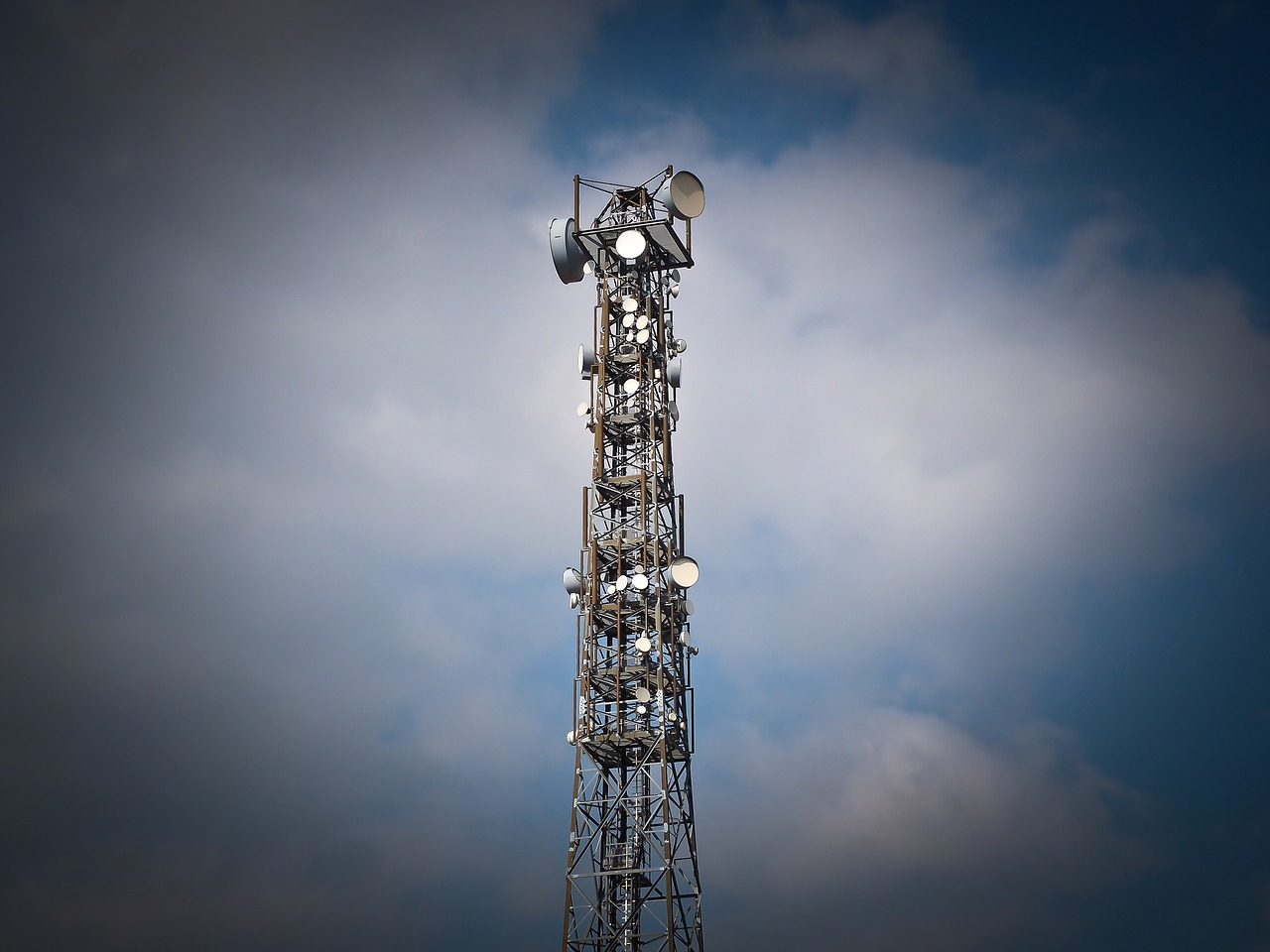 A wireless radio tower.