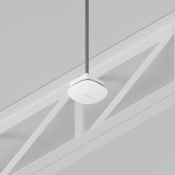 Hanging conduit WiFi mount for open ceilings