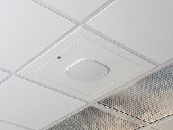 Locking, plenum-rated, ceiling-tile WiFi AP enclosures protect wireless infrastructure. Locking, plenum-rated, ceiling-tile WiFi AP enclosures protect wireless infrastructure.