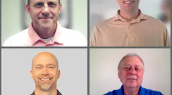 AFL's latest patent recipients pictured (top to bottom, left to right): Brett Villiger, Engineering Director, and Steven Kranz, Technical Sales Development Manager Mark Vogel, Development Program Manager, and Wink Courchaine, Product Development Engineer