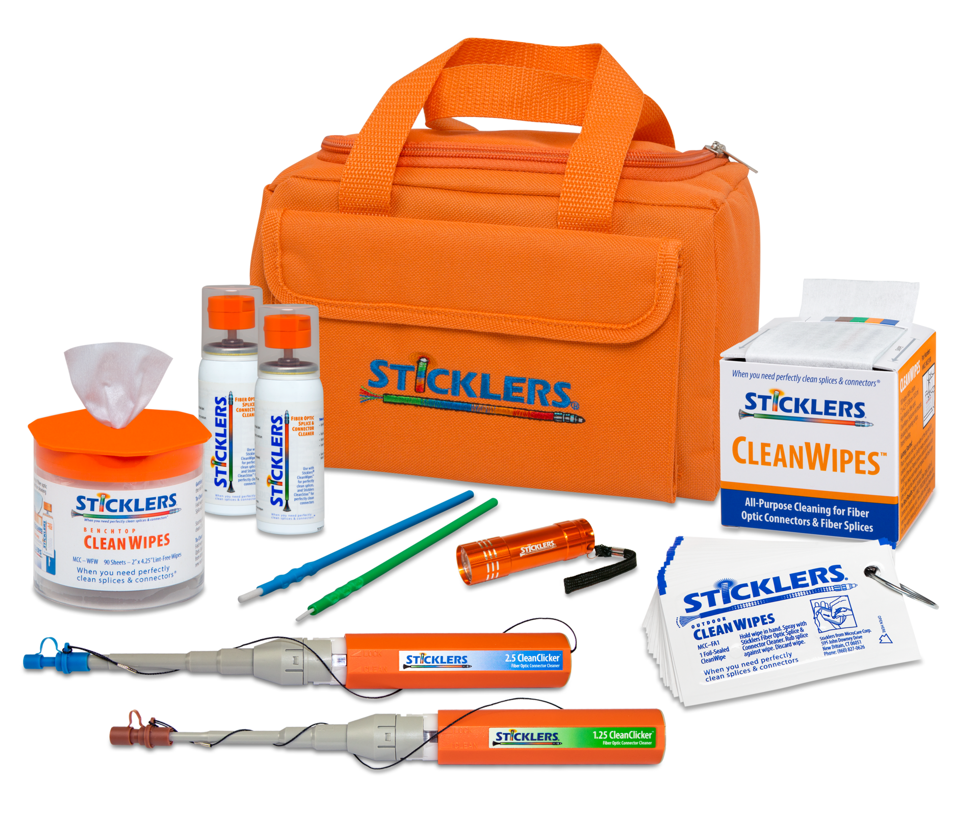 Sticklers Fk08 High Volume Fiber Optic Cleaning Kit 6303e0dd0cbca