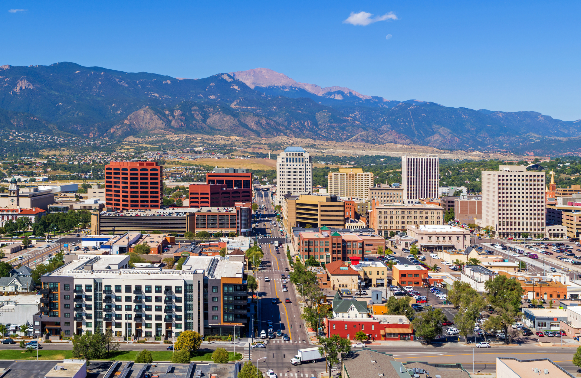 Downtown Colorado Springs.