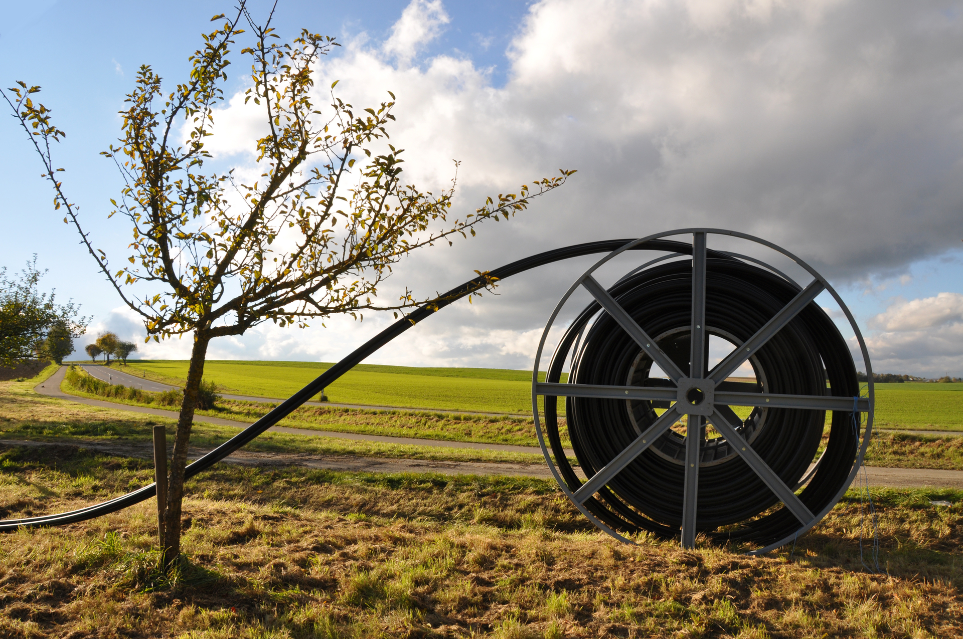 A rural fiber broadband deployment