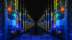 Corridor in a large working data center full of rack servers and supercomputers. Corridor in a large working data center full of rack servers and supercomputers.